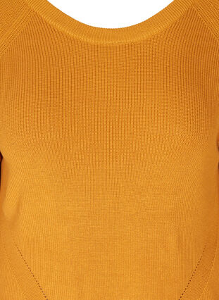 Pull en maille col rond, Spruce Yellow, Packshot image number 2