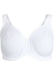 Soutien-gorge confort avec superposition en dentelle et bonnets moul&eacute;s, Blanc, Packshot image number 0