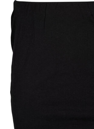 2-pack top verlengstukken met kanten biezen, Black/Black, Packshot image number 2