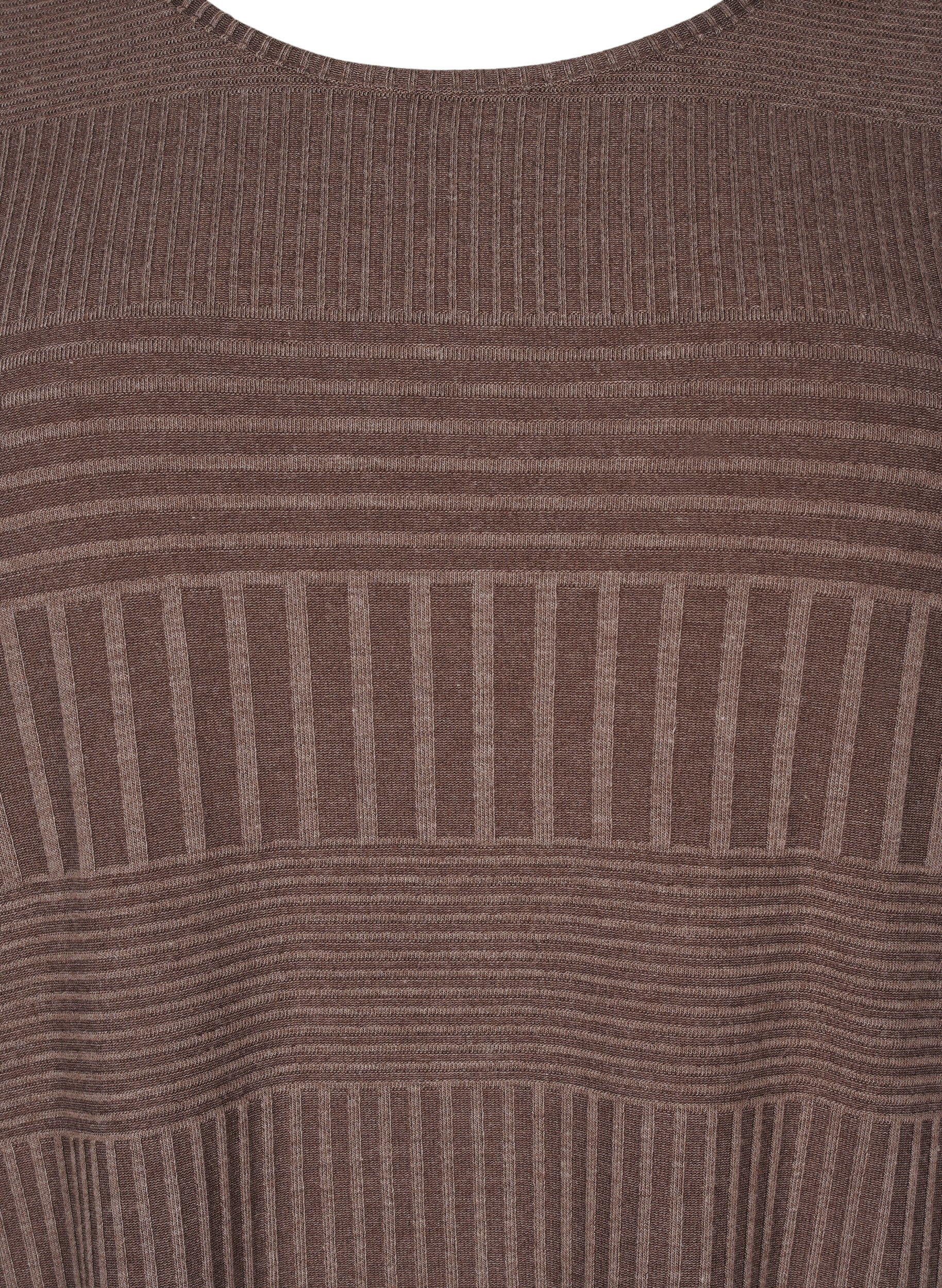 Zizzi Robe avec manches 3/4 et motif ray&eacute;, Ch. Martini Mel., Packshot image number 2