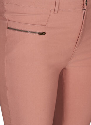 Pantalon 3/4 près du corps avec fermetures éclairs, Old Rose, Packshot image number 2