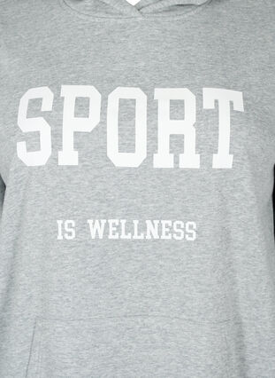 Sweat hoodie, Light Grey Melange, Packshot image number 2
