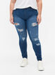 Jeggings met rip, Dark blue, Model image number 2