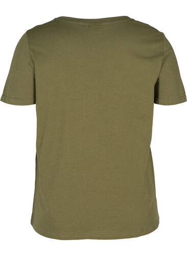 Katoenen t-shirt met print, Ivy Green NINE, Packshot image number 1