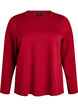 Jersey blouse met ronde hals, Rood, Packshot image number 0
