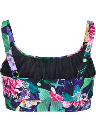 Haut de bikini avec bretelles réglables, Flower Print, Packshot image number 1