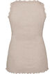 Top c&ocirc;tel&eacute; avec dentelle, Beige, Packshot image number 1