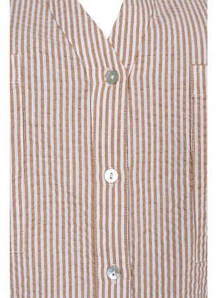 Chemise en coton rayée à manches 3/4, Natural Stripe, Packshot image number 2