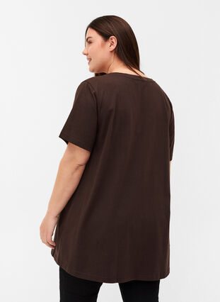 T-shirt long à manches courtes en coton, Molé, Model image number 0