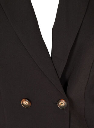 Korte blazer met lange pofmouwen, Black, Packshot image number 2