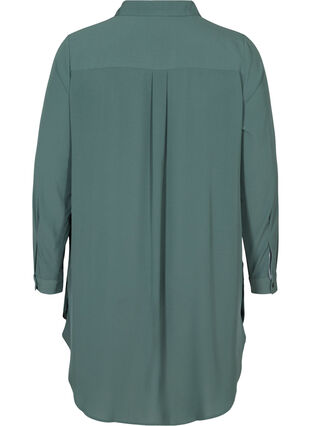 Lange transparante blouse, Balsam Green, Packshot image number 1