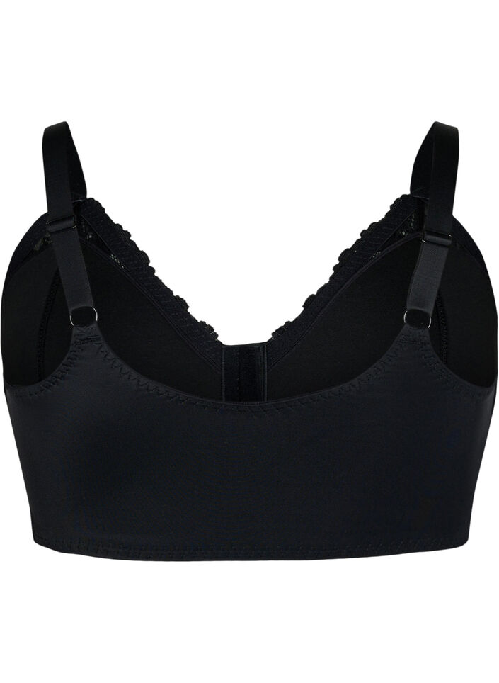 Soutien-gorge en dentelle avec fermeture frontale, Black, Packshot image number 1