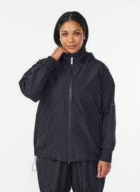 Veste De Pluie Imperméable Femme Élégante à Capuche - Grandes Tailles 18 à 24