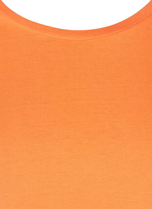 Neonkleurig katoenen T-shirt, Neon Coral, Packshot image number 2