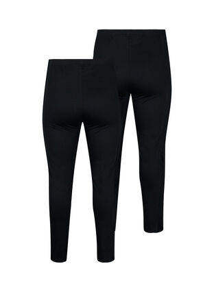 FLASH - leggings 2-pack, Black/Black, Packshot image number 1