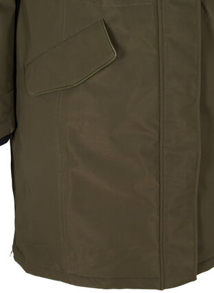 Veste d'hiver imperméable avec capuche et poches, Forest Night, Packshot image number 3