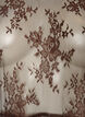 Robe mi-longue en dentelle transparente &agrave; manches courtes, Marron, Packshot image number 2