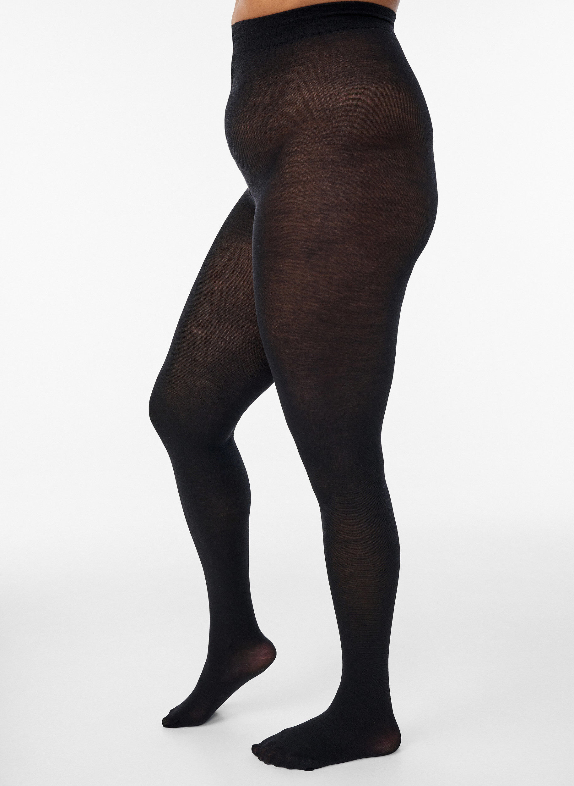 Wollen panty's, Zwart, Model