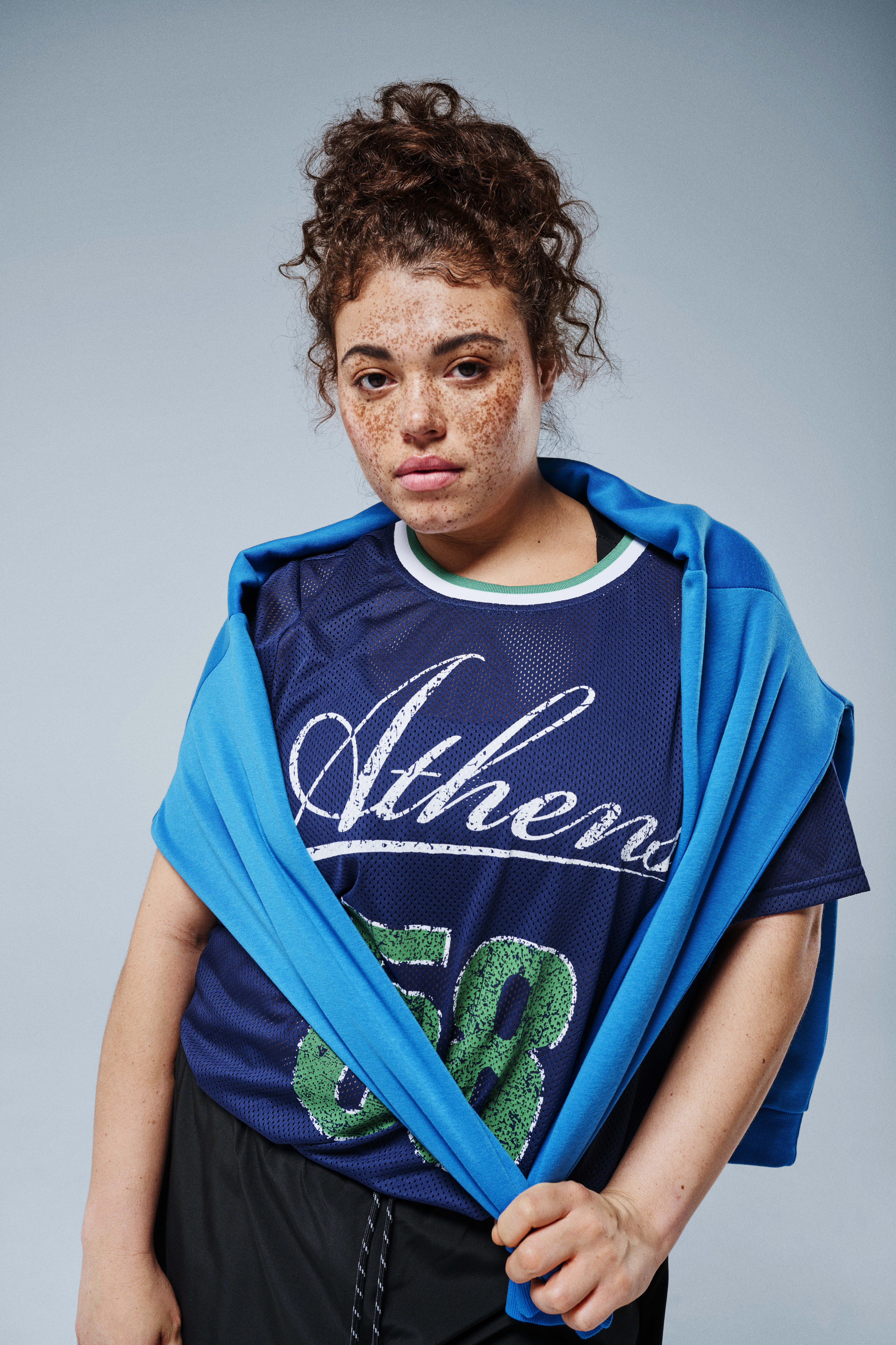 Sportshirt van mesh, , Model