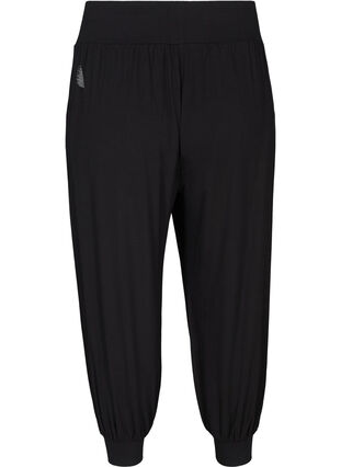 Pantalon de sport ample en viscose avec poches, Black, Packshot image number 1