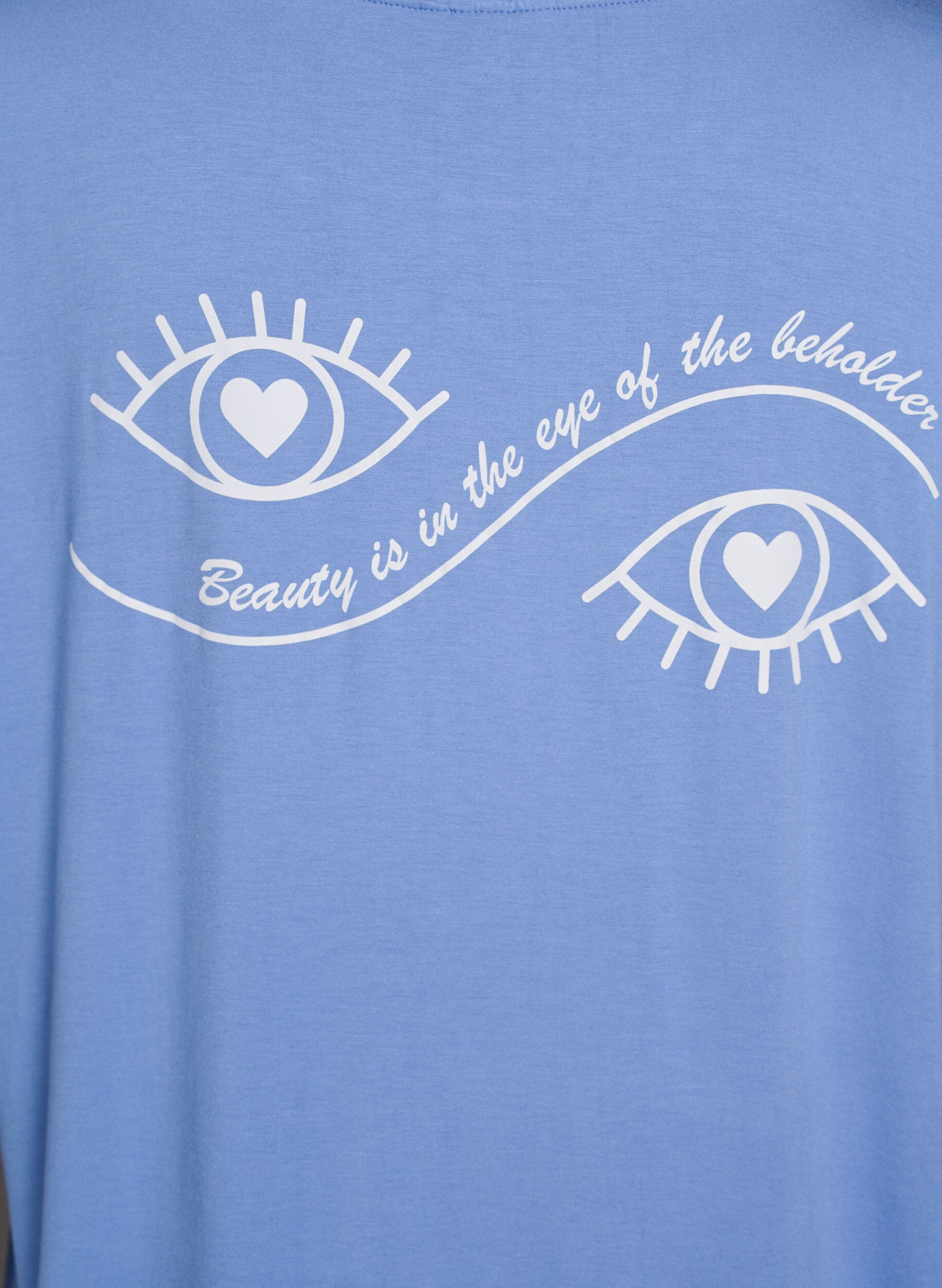 ZizziLosse nacht T-shirt in viscose, Blauw, Packshot image number 3