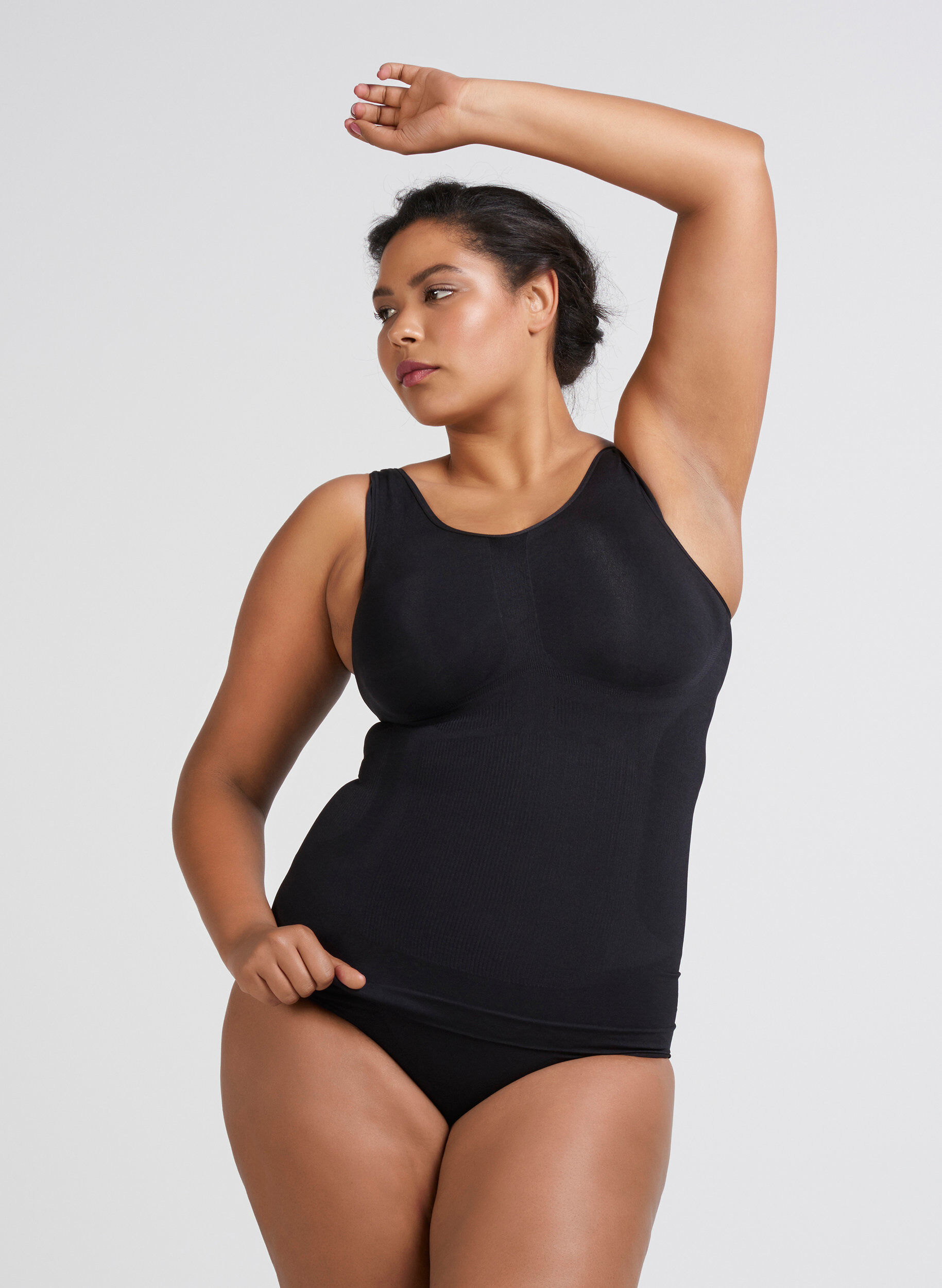 ZizziShapewear top met brede bandjes, Zwart, Model image number 2
