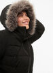 Kort pufferjack met capuchon, Zwart, Model image number 4