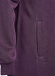 Kort sweatshirt jurk met hoge kraag en zakken, Paars, Packshot image number 3