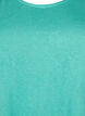 Top avec structure et col rond, Turquoise, Packshot image number 2