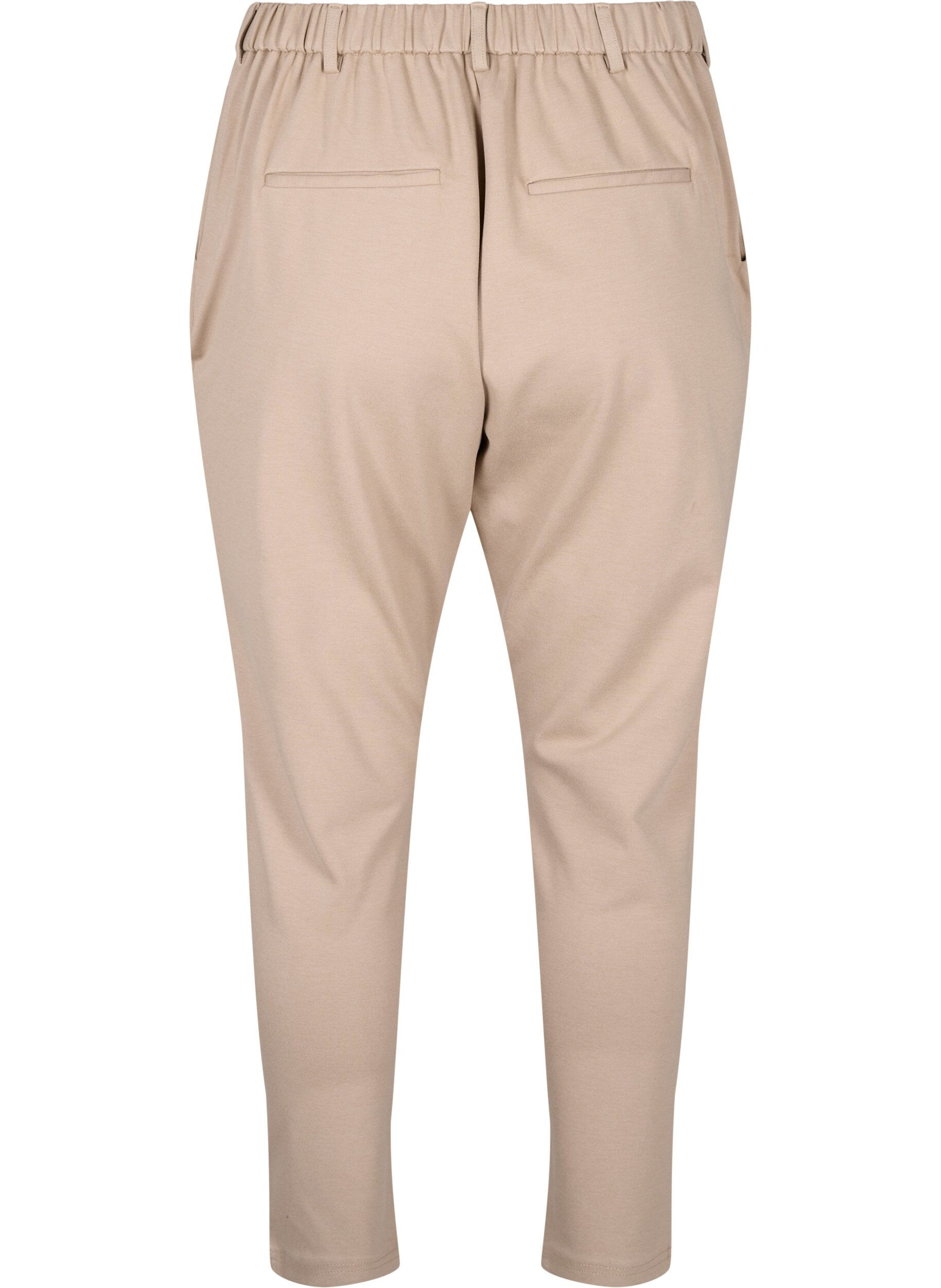 ZizziCropped Maddison broek, Beige, Packshot image number 1