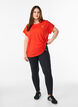 T-shirt de sport couleur unie, Orange, Model image number 1
