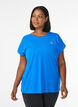 Effen gekleurd trainingsshirt, Blauw, Model image number 0