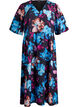 Robe midi &agrave; imprim&eacute; floral et taille empire, Noir, Packshot image number 0