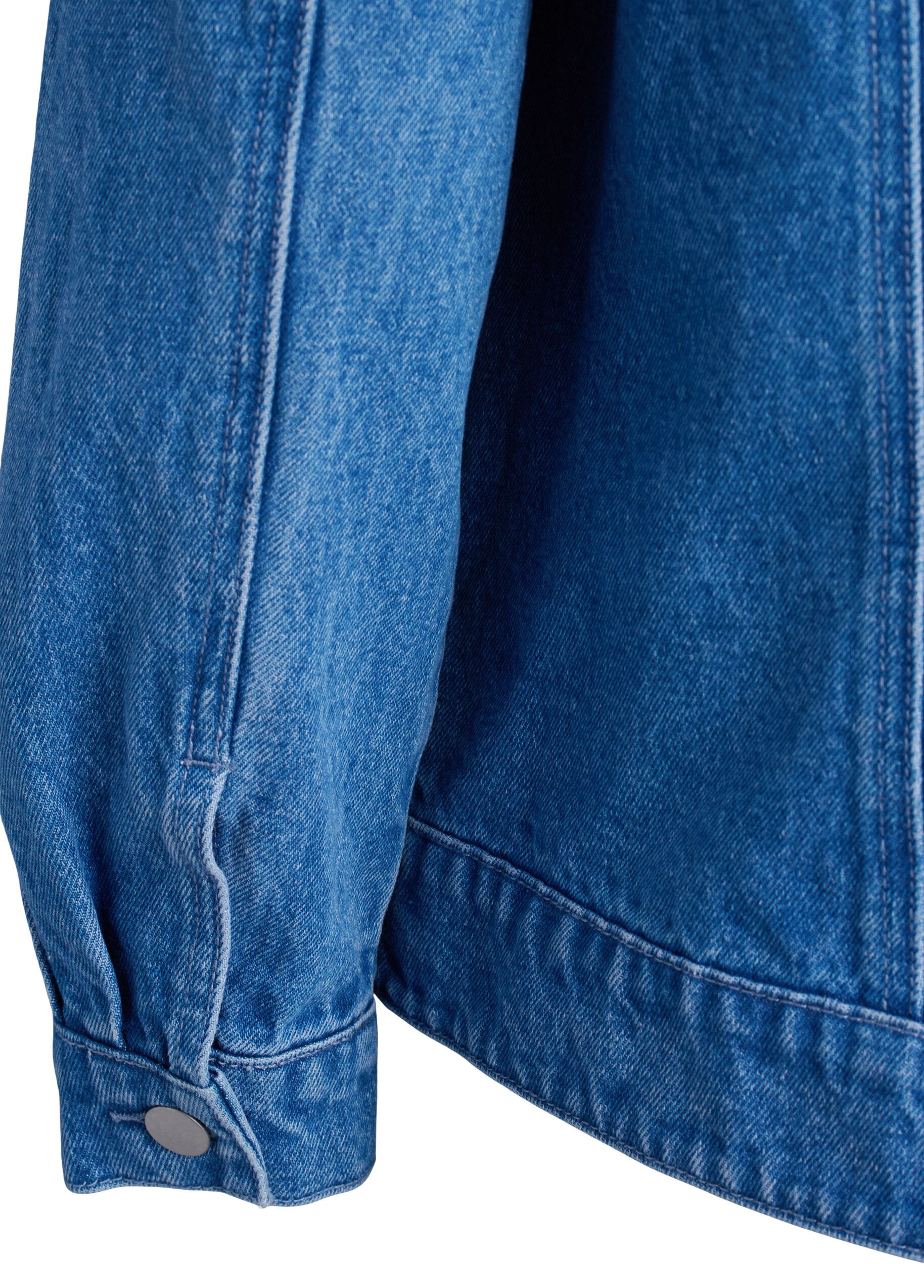 ZizziDenim jack met strass-steentjes, Blauw, Packshot image number 3