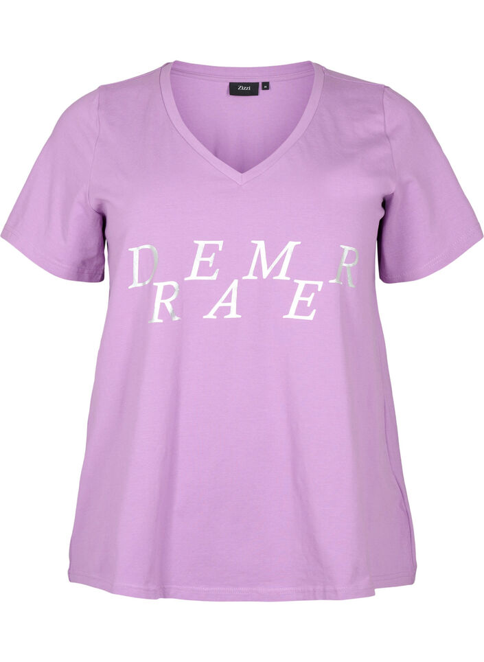 Katoenen nachthemd met tekstopdruk, L.Crystal w.Dreamer, Packshot image number 0