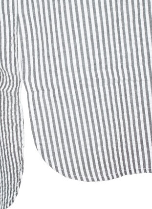 Chemise rayée avec poches de poitrine, White/Black Stripe, Packshot image number 3