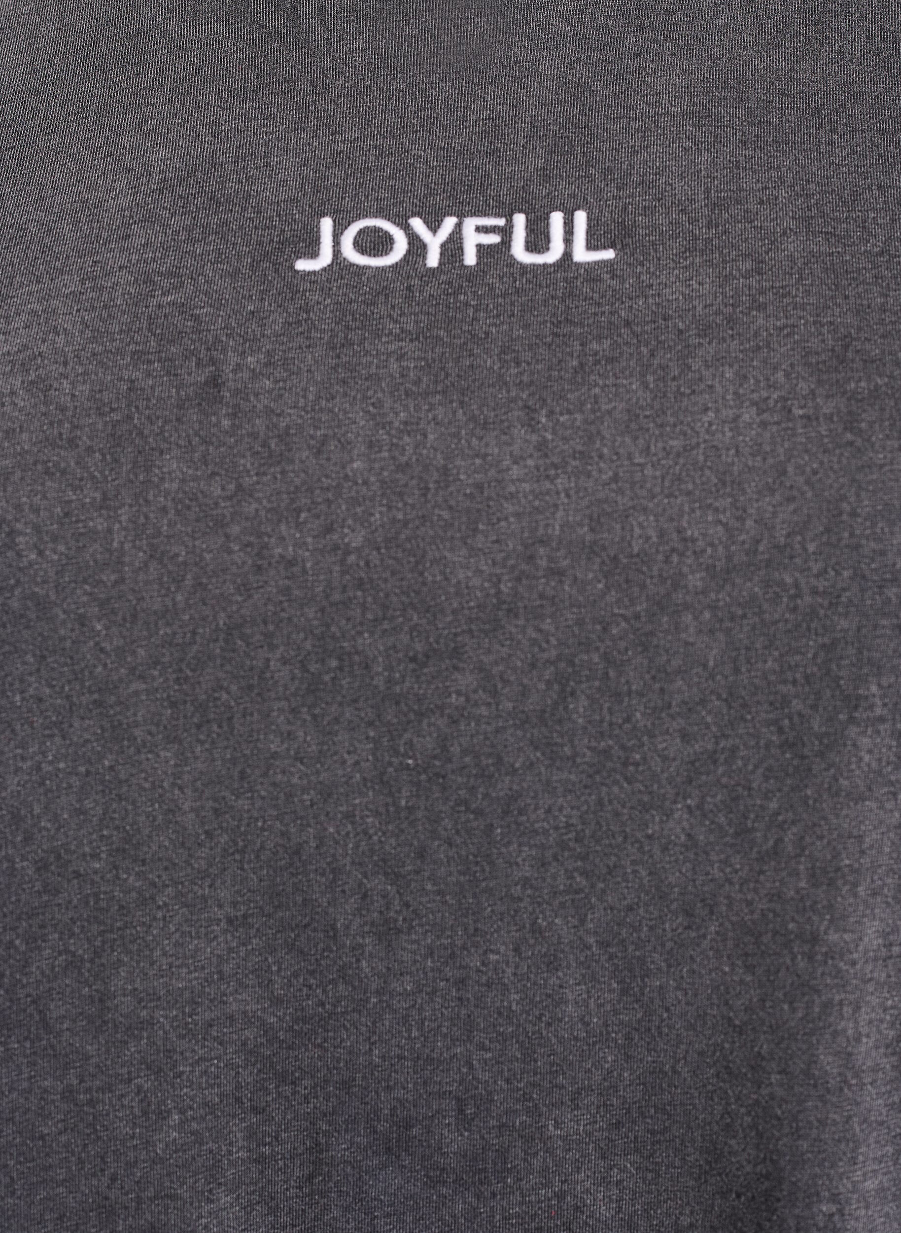 Zizzi T-shirt en coton bio avec imprim&eacute; au dos, Gris anthracite, Packshot image number 2