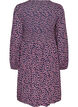 Jurk met een gesmokte top en fijn bloemetjespatroon, Blauw, Packshot image number 1