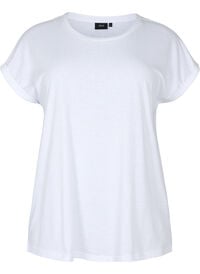 T-shirt met korte mouwen van katoenmix
