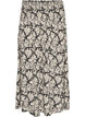 Jupe longue en viscose avec smocks, Noir, Packshot image number 0