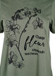 T-shirt van biologisch katoen met print, Groen, Packshot image number 2