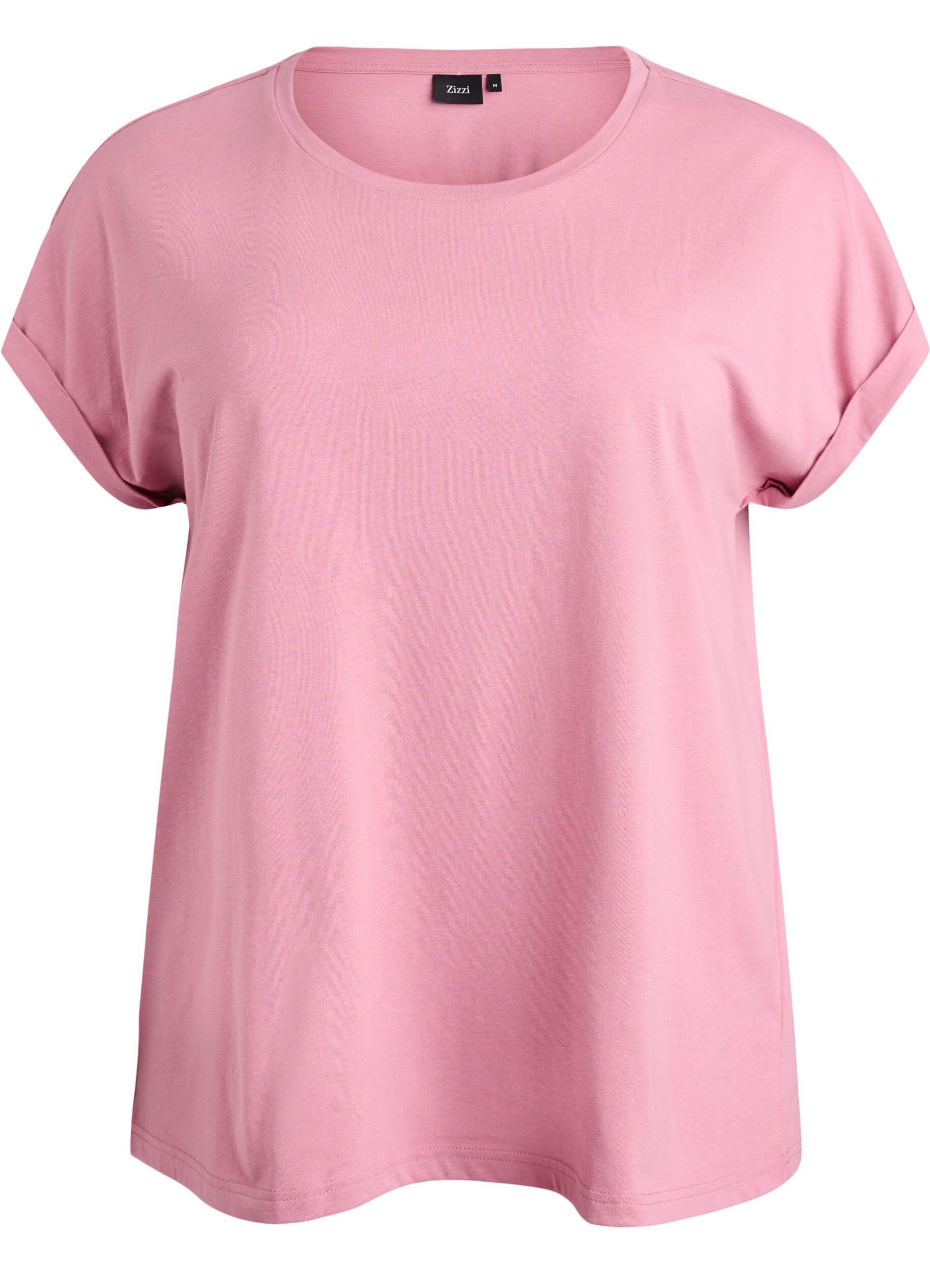 T-shirt met korte mouwen van katoenmix