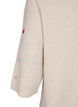 Gebreide blouse met hartjes en 3/4 mouwen, Beige, Packshot image number 3