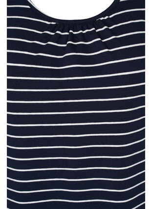 Haut à rayures en coton, Blue Stripe, Packshot image number 2