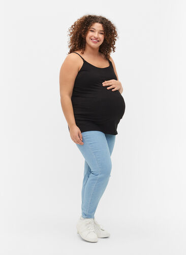 Zwangerschapstop met borstvoedingsfunctie, Black, Model image number 3