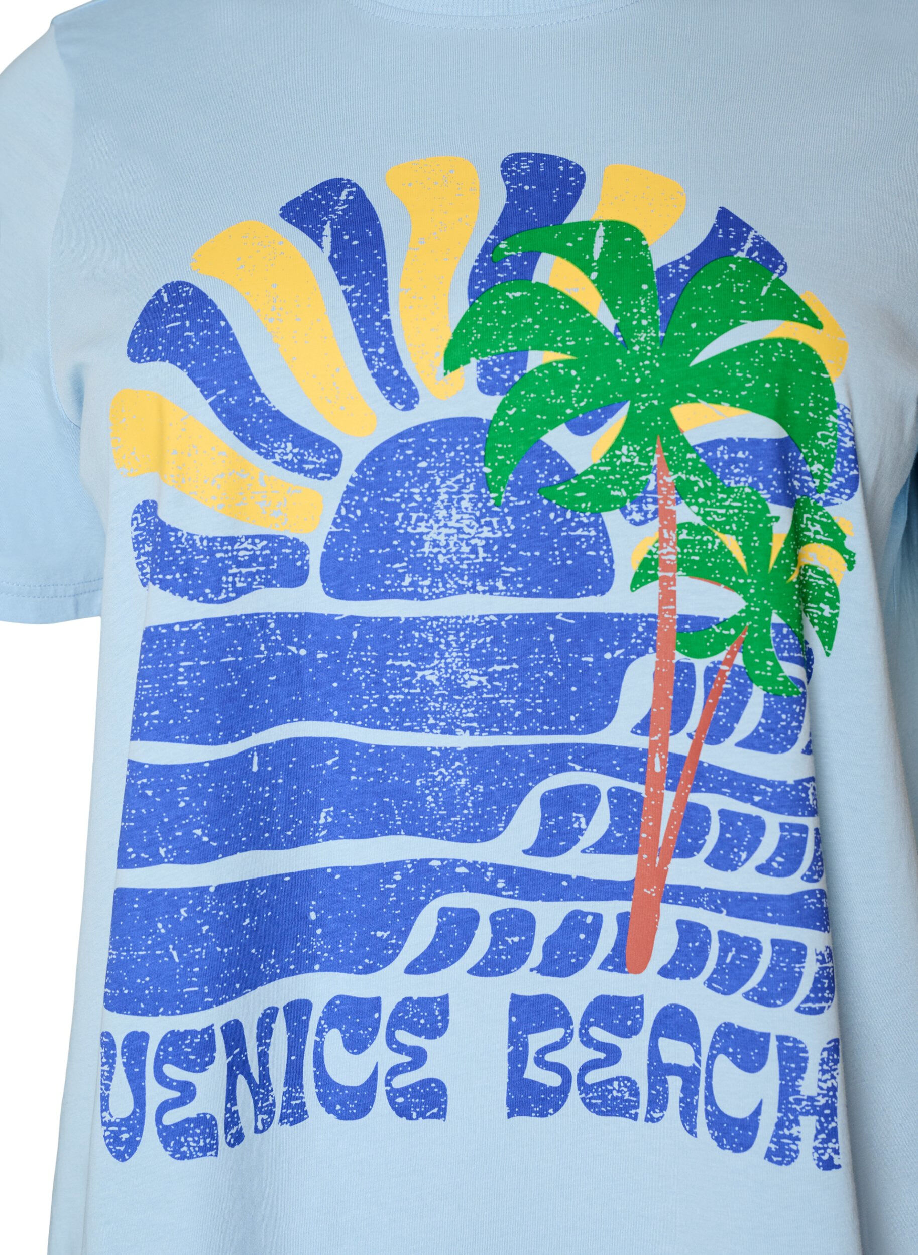 ZizziT-shirt en coton avec imprim&eacute;, Bleu, Packshot image number 2