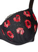 Soutien-gorge rembourr&eacute; &agrave; armatures avec broderie florale, Noir, Packshot image number 2