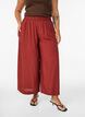 Jupe-culotte en viscose avec une taille haute et une coupe ample, Bordeaux, Model image number 2