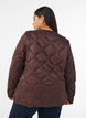 Veste matelass&eacute;e avec boutons-pression et col rond, Marron, Model image number 2