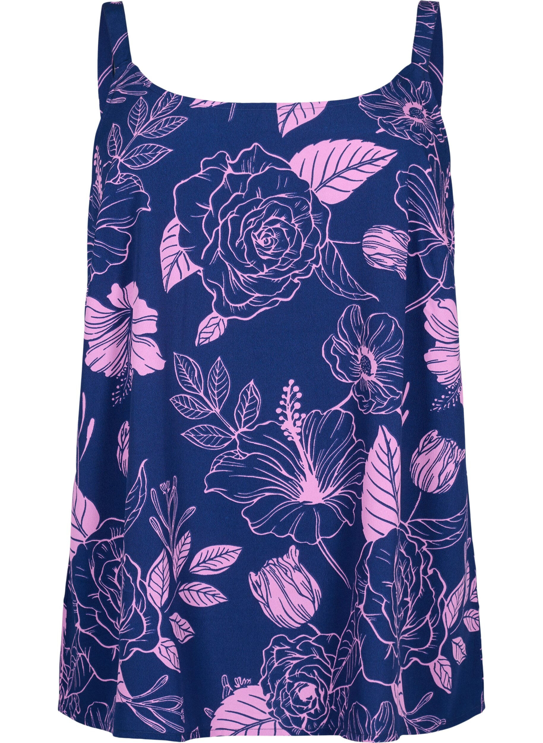Zizzi FLASH - Top avec imprim&eacute;, Medieval Blue Flower, Packshot image number 0